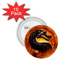 Dragon And Fire 1 75  Buttons (10 Pack) by BangZart