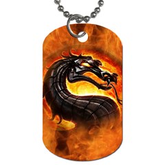 Dragon And Fire Dog Tag (two Sides) by BangZart