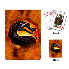 Dragon And Fire Playing Card by BangZart