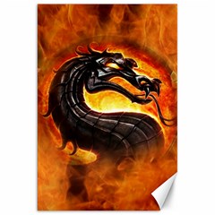 Dragon And Fire Canvas 20  X 30  