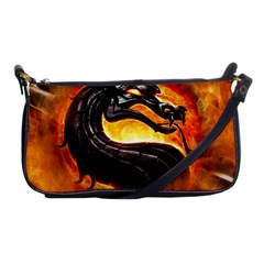 Dragon And Fire Shoulder Clutch Bags by BangZart