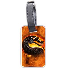 Dragon And Fire Luggage Tags (one Side) 