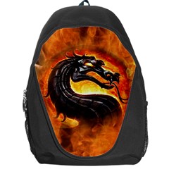 Dragon And Fire Backpack Bag by BangZart