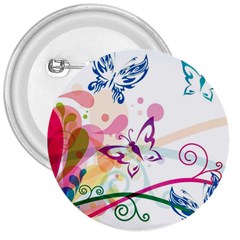 Butterfly Vector Art 3  Buttons by BangZart