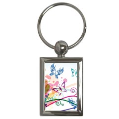 Butterfly Vector Art Key Chains (rectangle)  by BangZart