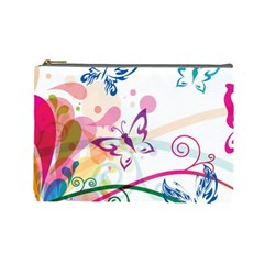 Butterfly Vector Art Cosmetic Bag (large)  by BangZart