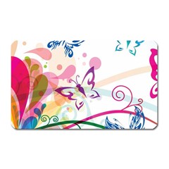 Butterfly Vector Art Magnet (rectangular) by BangZart