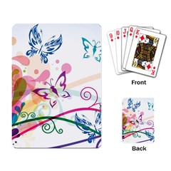 Butterfly Vector Art Playing Card by BangZart