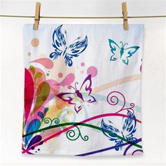 Butterfly Vector Art Face Towel