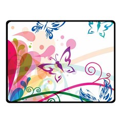 Butterfly Vector Art Fleece Blanket (small) by BangZart