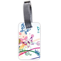 Butterfly Vector Art Luggage Tags (two Sides)