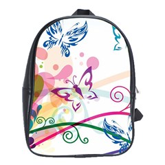 Butterfly Vector Art School Bags (xl)  by BangZart