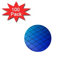 Blue Pattern Plain Cartoon 1  Mini Buttons (100 Pack)  by BangZart