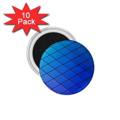 Blue Pattern Plain Cartoon 1 75  Magnets (10 Pack)  by BangZart