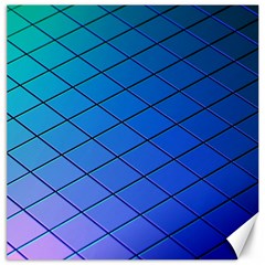 Blue Pattern Plain Cartoon Canvas 20  X 20  