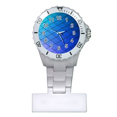 Blue Pattern Plain Cartoon Plastic Nurses Watch by BangZart