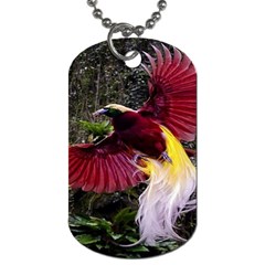 Cendrawasih Beautiful Bird Of Paradise Dog Tag (one Side) by BangZart