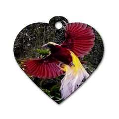 Cendrawasih Beautiful Bird Of Paradise Dog Tag Heart (one Side) by BangZart