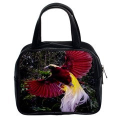 Cendrawasih Beautiful Bird Of Paradise Classic Handbags (2 Sides) by BangZart