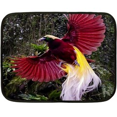 Cendrawasih Beautiful Bird Of Paradise Fleece Blanket (mini) by BangZart