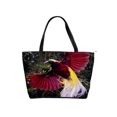 Cendrawasih Beautiful Bird Of Paradise Shoulder Handbags by BangZart