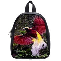 Cendrawasih Beautiful Bird Of Paradise School Bags (small)  by BangZart