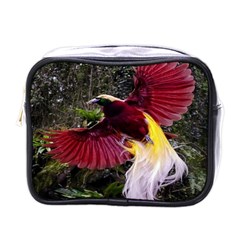 Cendrawasih Beautiful Bird Of Paradise Mini Toiletries Bags by BangZart