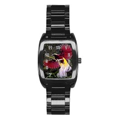 Cendrawasih Beautiful Bird Of Paradise Stainless Steel Barrel Watch by BangZart