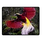 Cendrawasih Beautiful Bird Of Paradise Double Sided Fleece Blanket (Small)  45 x34  Blanket Back