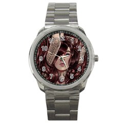 Beautiful Women Fantasy Art Sport Metal Watch by BangZart