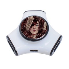 Beautiful Women Fantasy Art 3-port Usb Hub