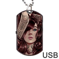 Beautiful Women Fantasy Art Dog Tag Usb Flash (one Side)