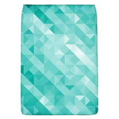 Bright Blue Turquoise Polygonal Background Flap Covers (l)  by TastefulDesigns