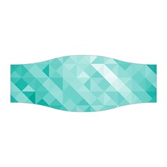 Bright Blue Turquoise Polygonal Background Stretchable Headband by TastefulDesigns