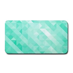 Bright Green Turquoise Geometric Background Medium Bar Mats by TastefulDesigns