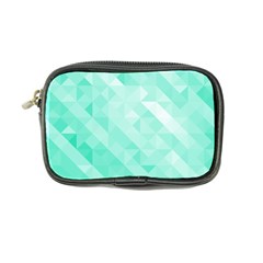 Bright green turquoise geometric background Coin Purse