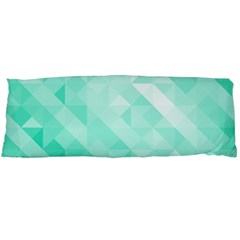 Bright Green Turquoise Geometric Background Body Pillow Case (dakimakura) by TastefulDesigns