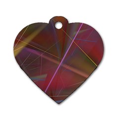 80sraveparty Dog Tag Heart (two Sides)