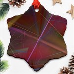 80sraveparty Snowflake Ornament (Two Sides) Front