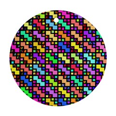 80sblox Round Ornament (two Sides) by designsbyamerianna