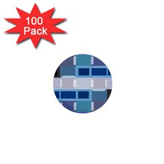 Blockedin 1  Mini Buttons (100 Pack) 