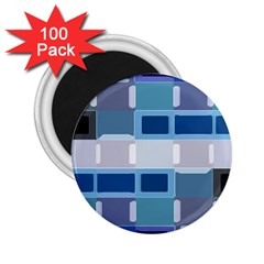 Blockedin 2 25  Magnets (100 Pack)  by designsbyamerianna