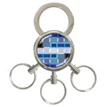 Blockedin 3-Ring Key Chains Front