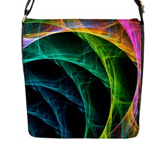 Aura Waves Flap Messenger Bag (l) 