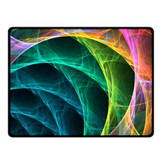 Aura Waves Double Sided Fleece Blanket (small)  by designsbyamerianna