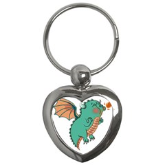 Baby Dragon   Cowcow Key Chains (heart)  by ShiroSan