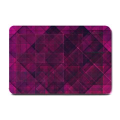 Pinkpunkplaid Small Doormat  by designsbyamerianna