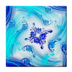 Summer Ice Flower Tile Coasters