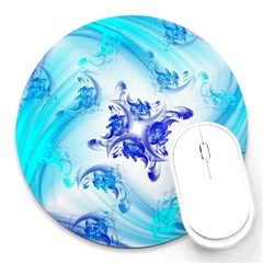 Summer Ice Flower Round Mousepads