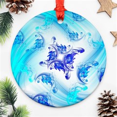 Summer Ice Flower Ornament (Round)